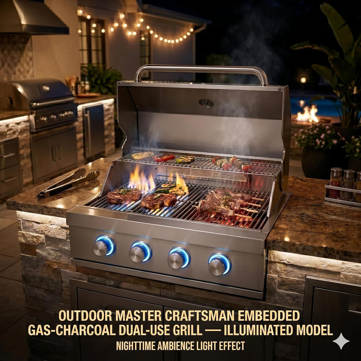 27-inch built-in gas grill