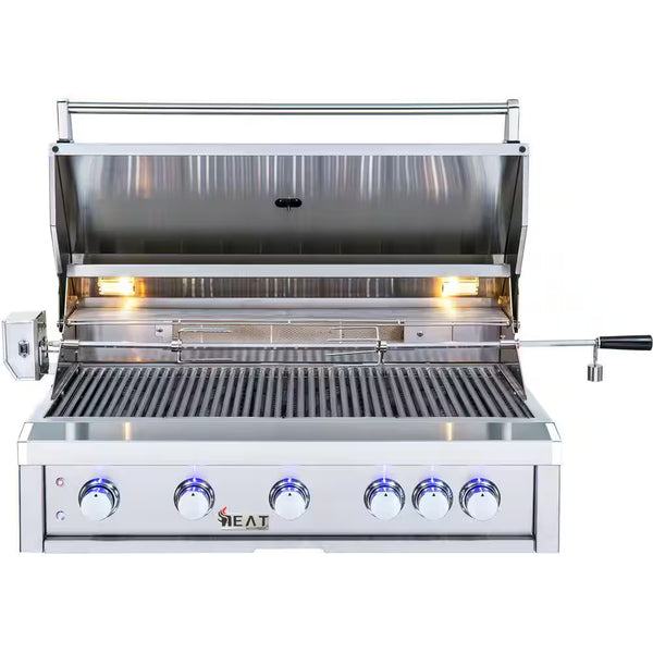 40-Inch 5-Burner Built-In Natural Gas Grill