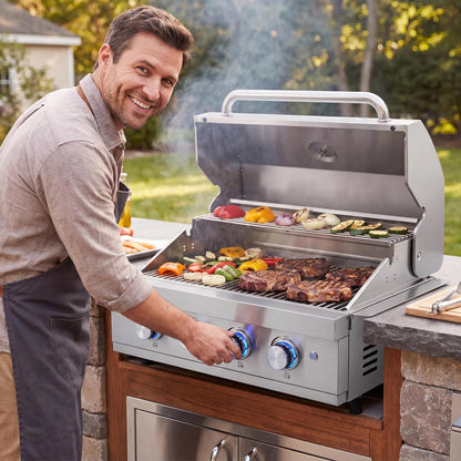 27-inch built-in gas grill